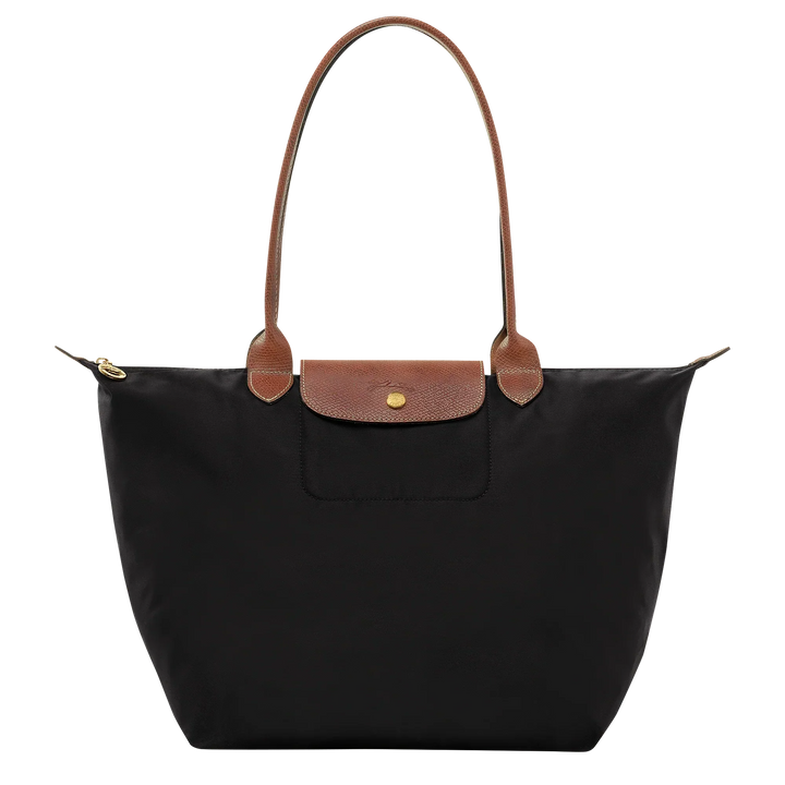 Grand Sac en Nylon Pliable, Noir