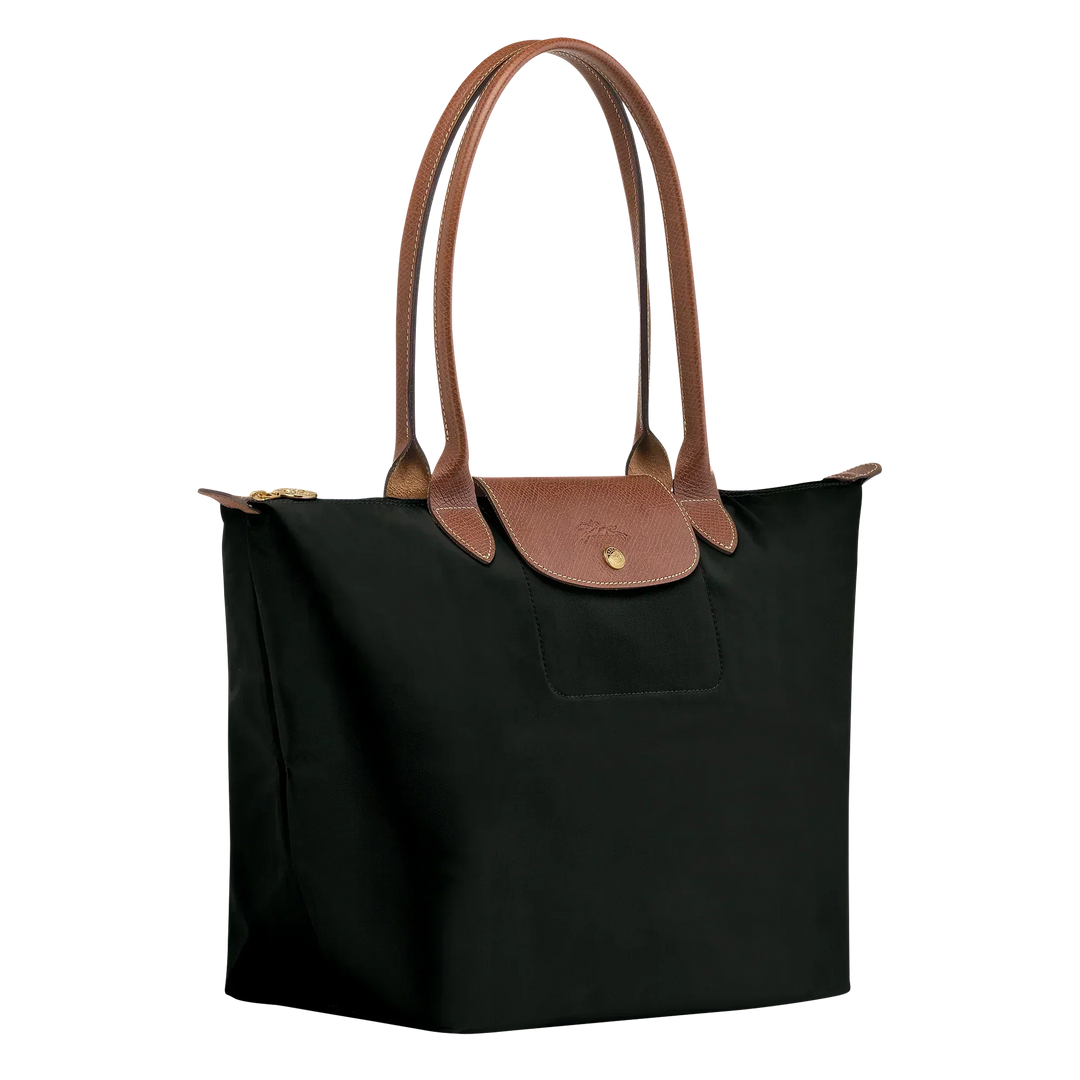 Grand Sac en Nylon Pliable, Noir