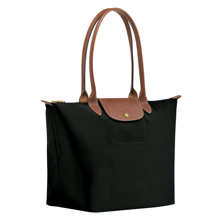 Grand Sac en Nylon Pliable, Noir