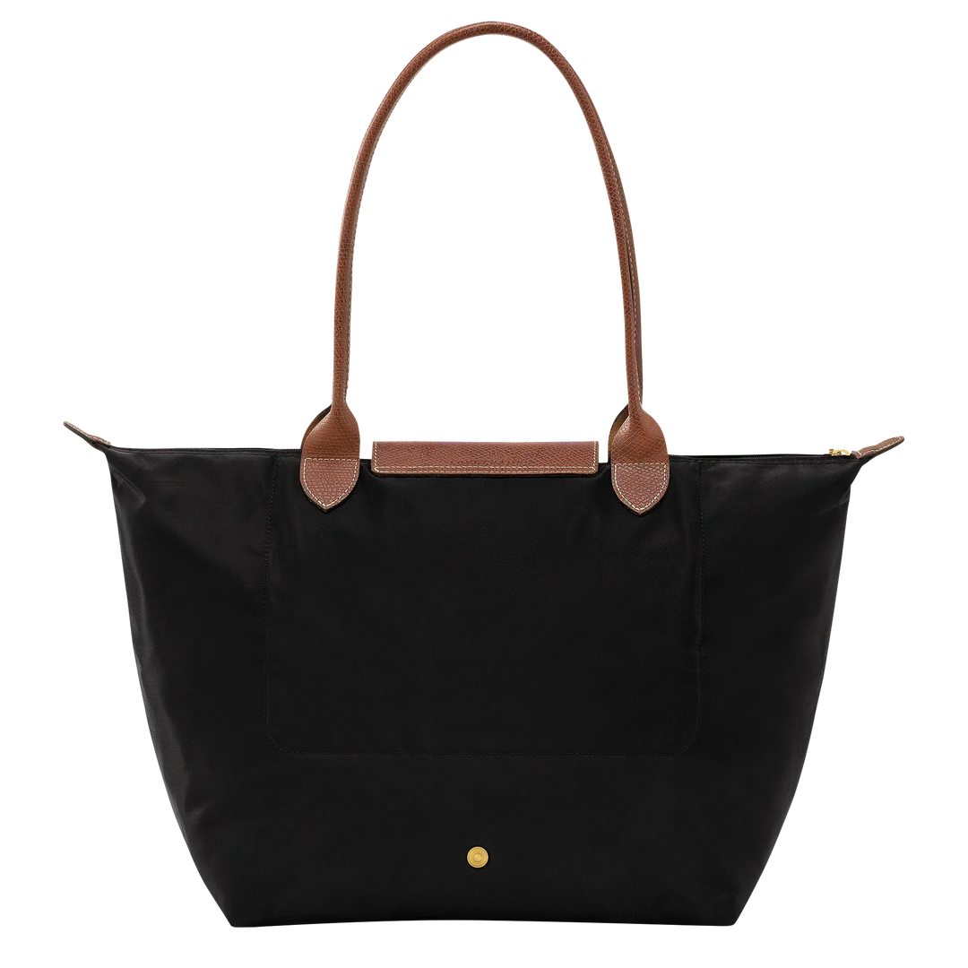 Grand Sac en Nylon Pliable, Noir
