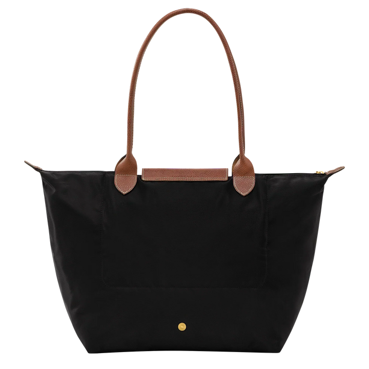 Grand Sac en Nylon Pliable, Noir