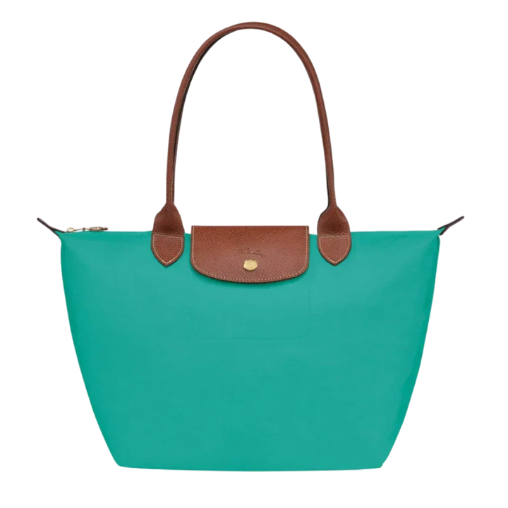 Grand Sac en Nylon Pliable, Turquoise