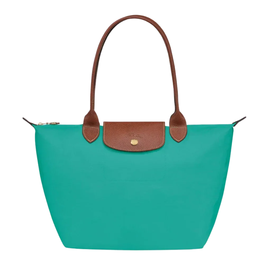 Grand Sac en Nylon Pliable, Turquoise