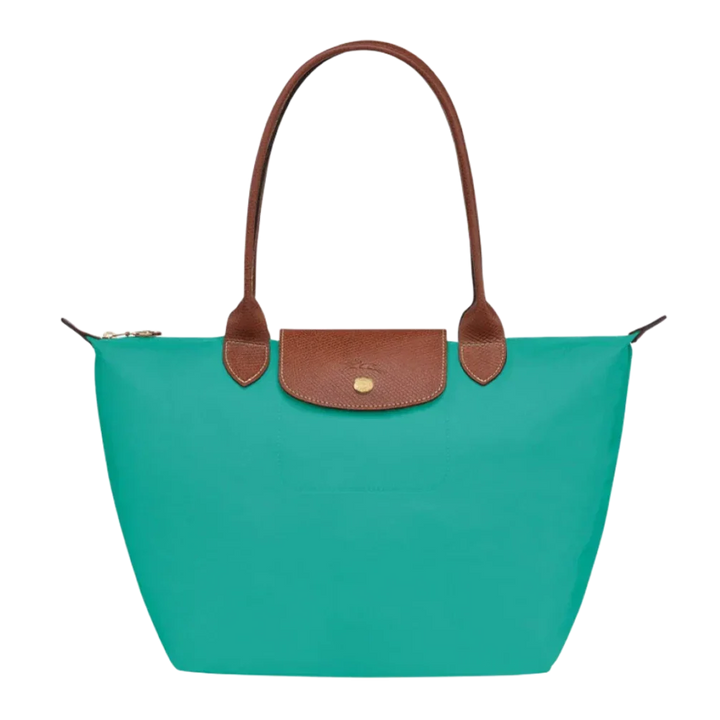 Grand Sac en Nylon Pliable, Turquoise